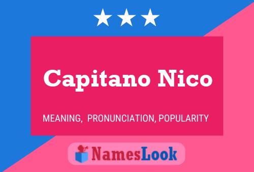 Poster del nome Capitano Nico