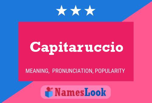 Poster del nome Capitaruccio