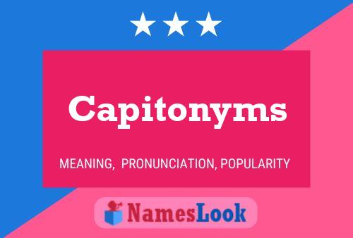 Poster del nome Capitonyms