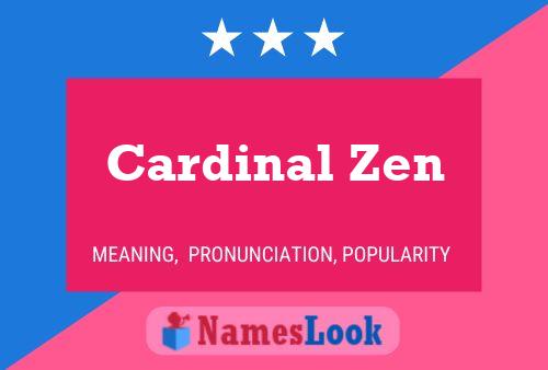 Poster del nome Cardinal Zen