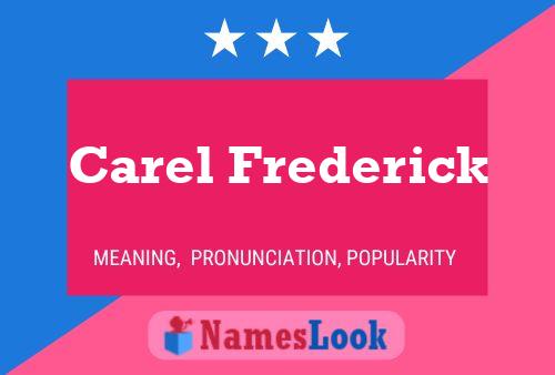 Poster del nome Carel Frederick