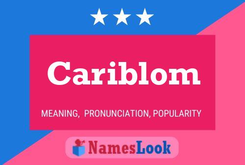 Poster del nome Cariblom