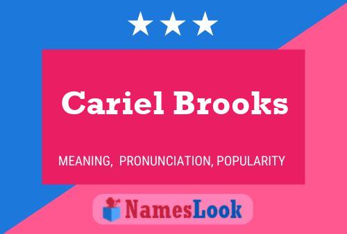 Poster del nome Cariel Brooks