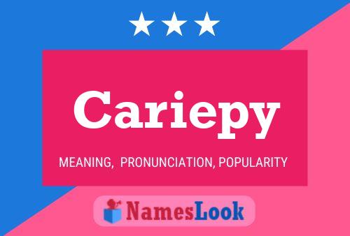 Poster del nome Cariepy