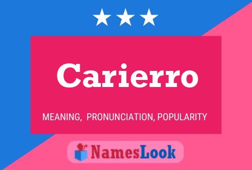 Poster del nome Carierro