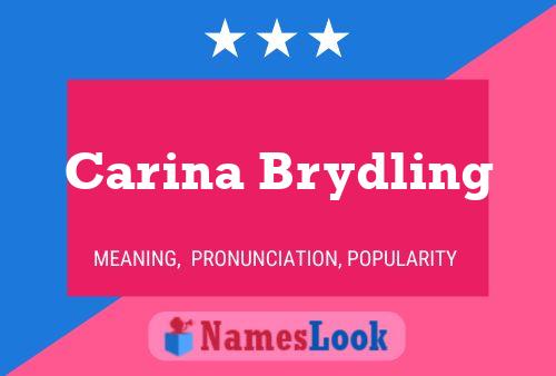 Poster del nome Carina Brydling