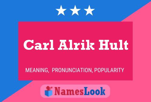 Poster del nome Carl Alrik Hult