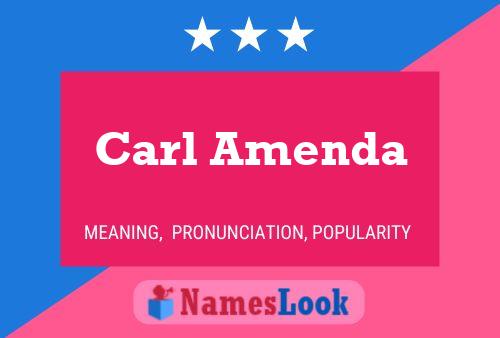 Poster del nome Carl Amenda