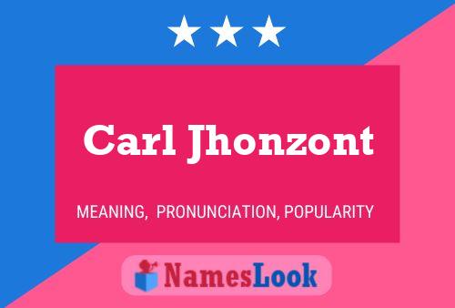 Poster del nome Carl Jhonzont