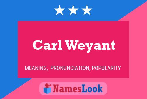 Poster del nome Carl Weyant