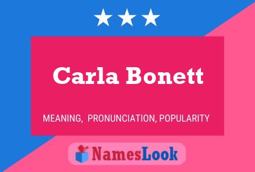 Poster del nome Carla Bonett