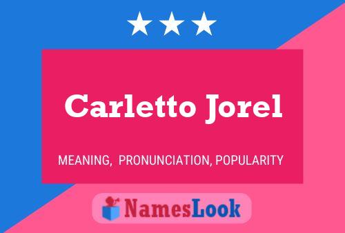 Poster del nome Carletto Jorel