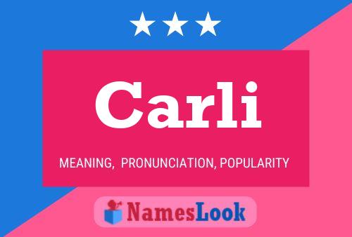 Poster del nome Carli