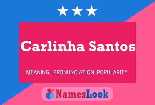 Poster del nome Carlinha Santos