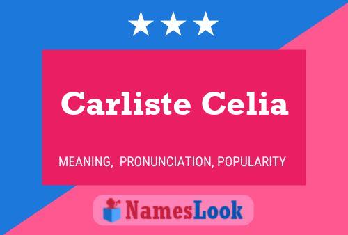 Poster del nome Carliste Celia