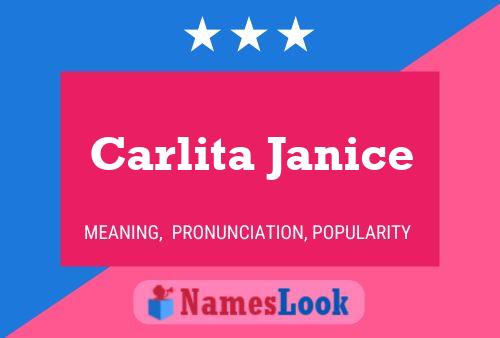 Poster del nome Carlita Janice