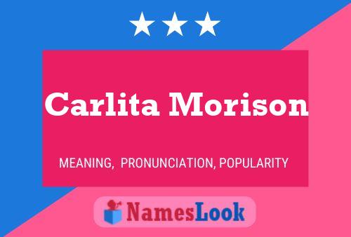 Poster del nome Carlita Morison