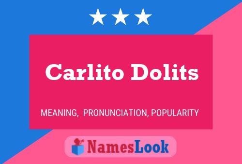 Poster del nome Carlito Dolits