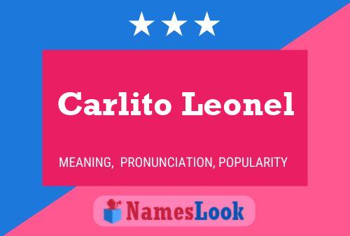 Poster del nome Carlito Leonel