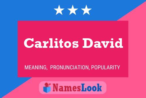 Poster del nome Carlitos David