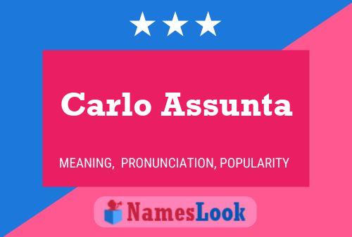 Poster del nome Carlo Assunta