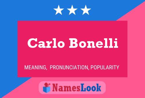 Poster del nome Carlo Bonelli