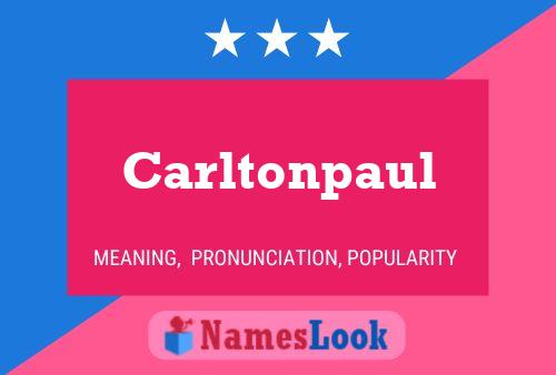 Poster del nome Carltonpaul