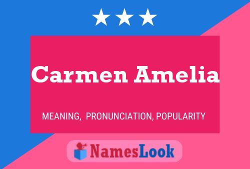 Poster del nome Carmen Amelia