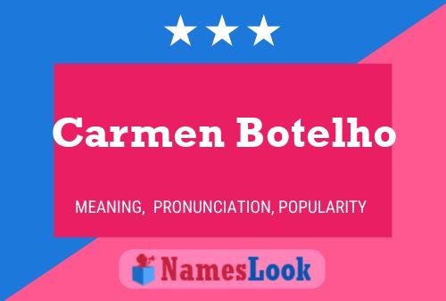 Poster del nome Carmen Botelho