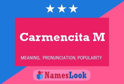 Poster del nome Carmencita M