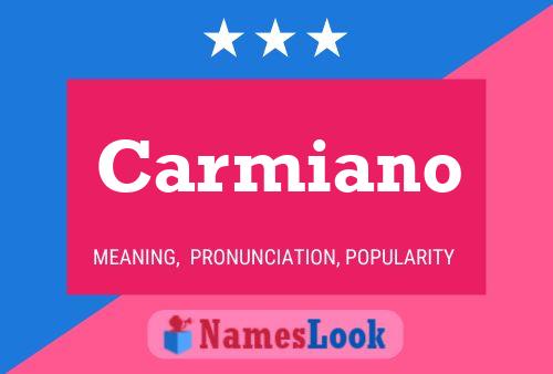 Poster del nome Carmiano