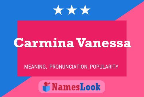 Poster del nome Carmina Vanessa