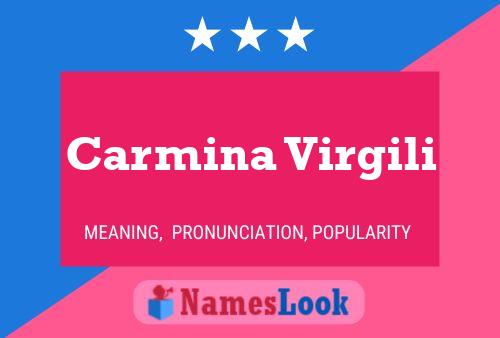 Poster del nome Carmina Virgili