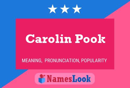 Poster del nome Carolin Pook