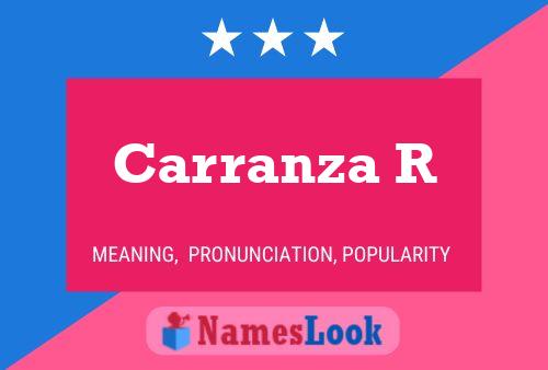 Poster del nome Carranza R