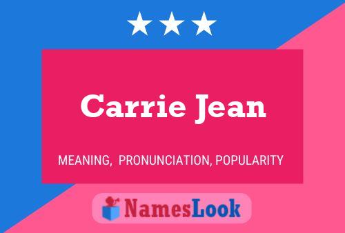 Poster del nome Carrie Jean