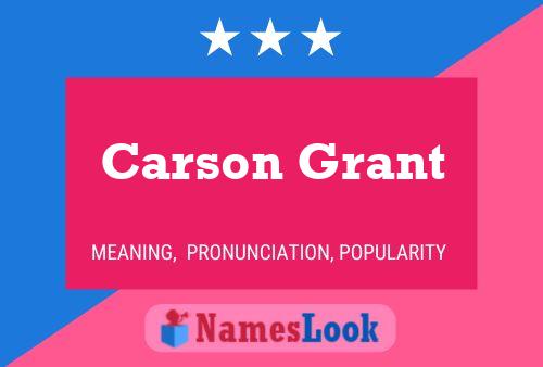 Poster del nome Carson Grant