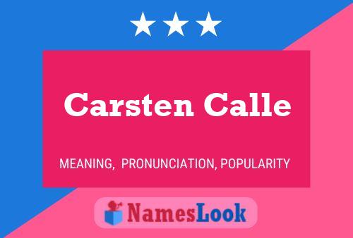 Poster del nome Carsten Calle