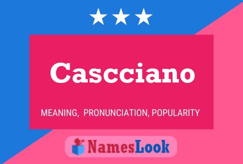 Poster del nome Cascciano