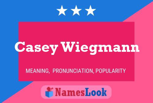 Poster del nome Casey Wiegmann