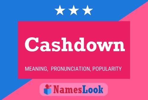 Poster del nome Cashdown