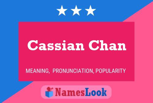 Poster del nome Cassian Chan