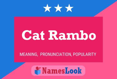 Poster del nome Cat Rambo