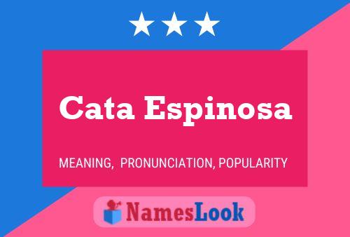 Poster del nome Cata Espinosa