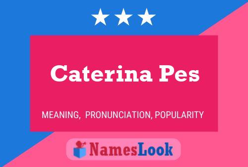 Poster del nome Caterina Pes