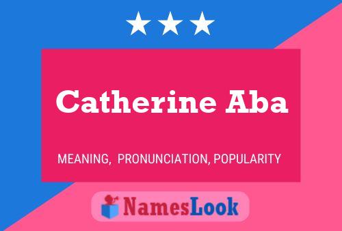 Poster del nome Catherine Aba