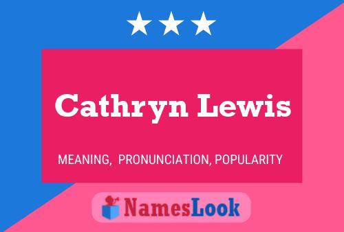 Poster del nome Cathryn Lewis