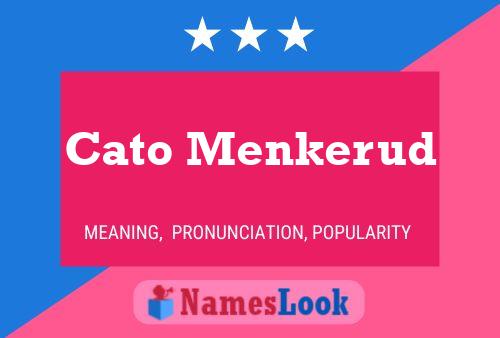 Poster del nome Cato Menkerud