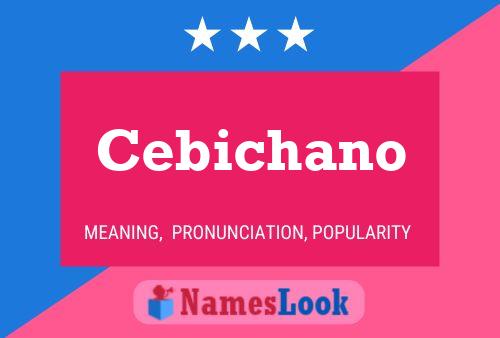 Poster del nome Cebichano