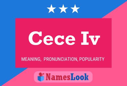 Poster del nome Cece Iv